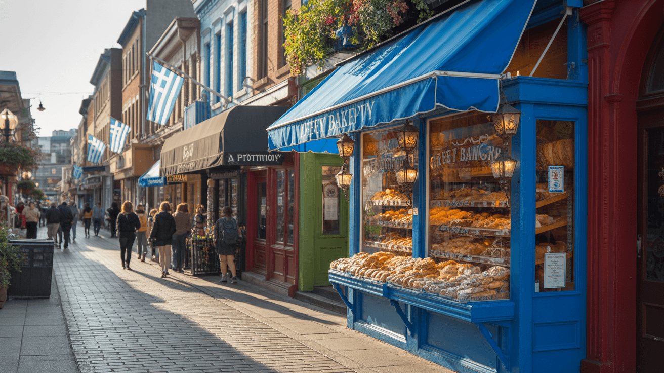 Danforth neighborhood in Toronto