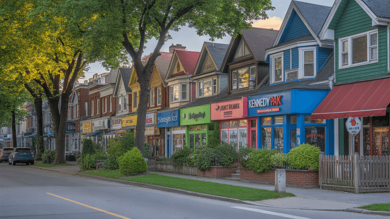 Kennedy Park neighborhood in Toronto