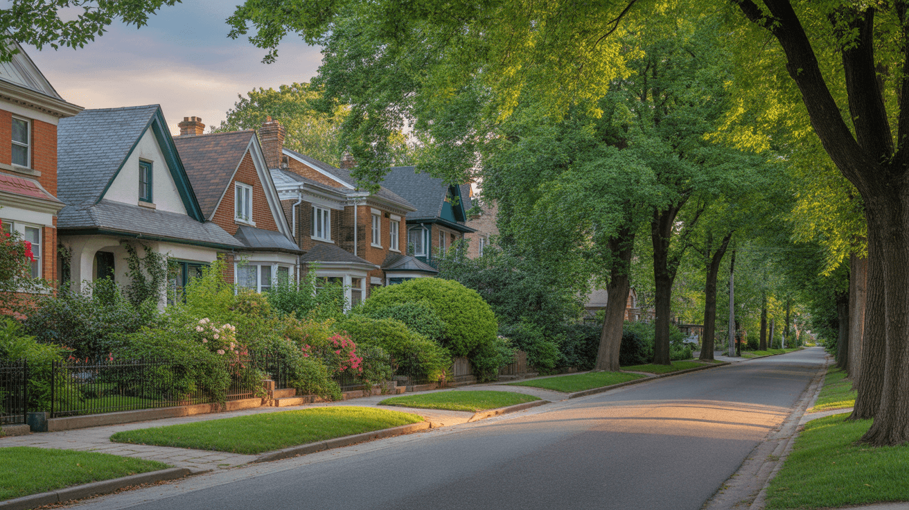 Maple Leaf neighborhood in Toronto