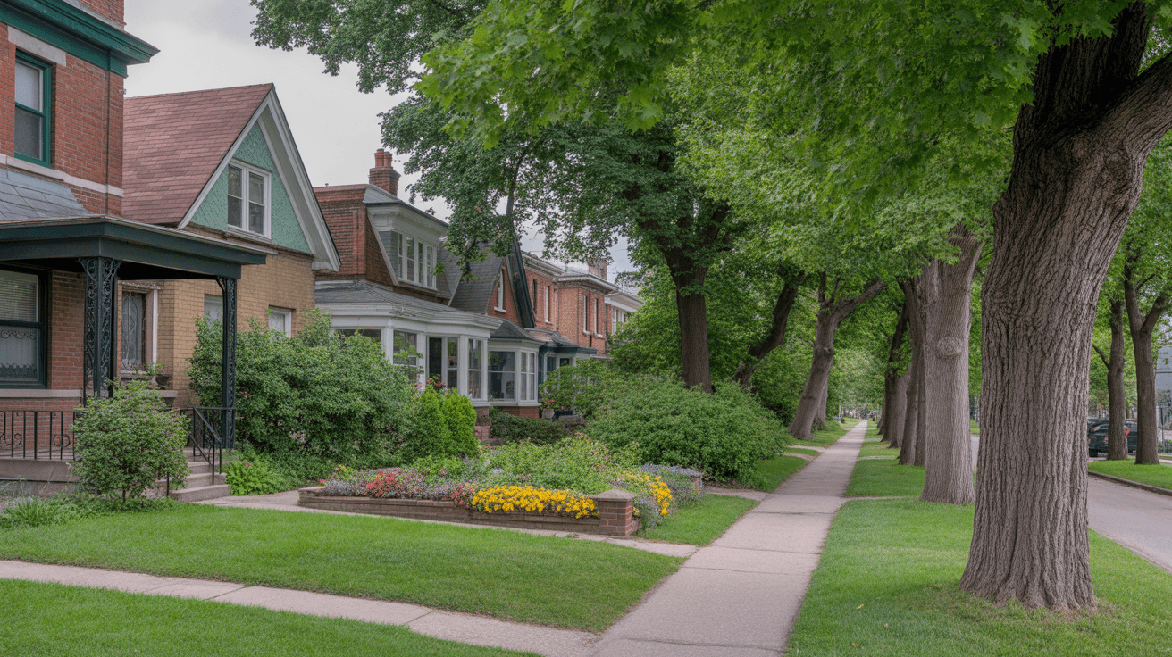 Old East York neighborhood in Toronto