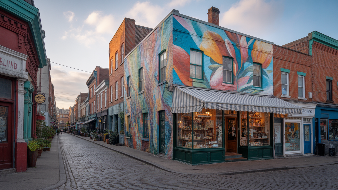Kensington Market's eclectic streetscape in Toronto
