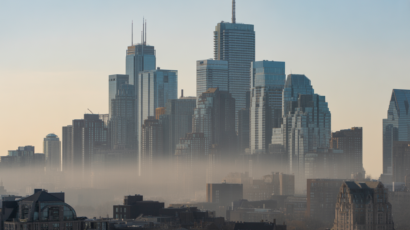 Toronto condo buildings in the downtown core